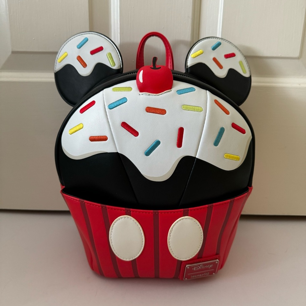 Loungefly Disney Mickey Mouse Cupcake Mini Backpack